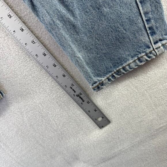Vintage Levis Jeans Women's 12 Fits 30x33 Relaxed Tapered 550 Light Wash y2k - Picture 5 of 13
